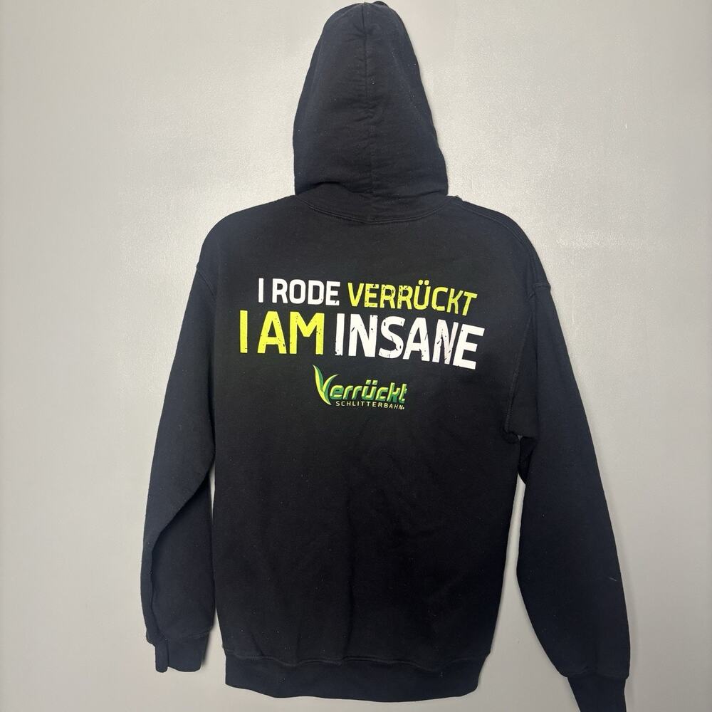 Schlitterbahn Verrückt Hoodie Black Medium Water Park Theme Park Ride